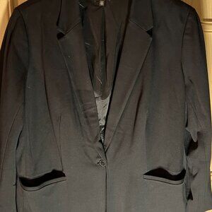 Black Lord & Taylor Plus Size Blazer